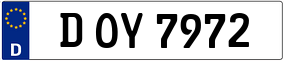 Trailer License Plate